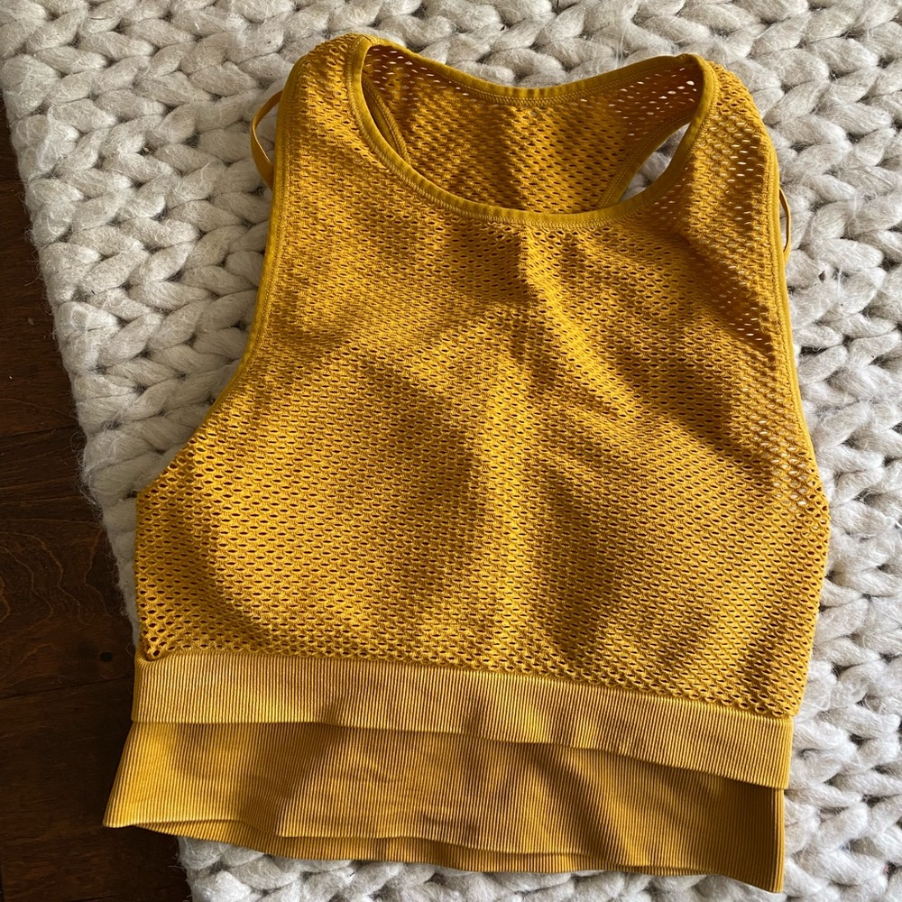 Joylab Mustard Yellow Crop Top